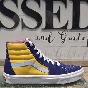 Vans Sunshine Sk8-Hi Red Yellow White Mns 7 | Wmn 8.5